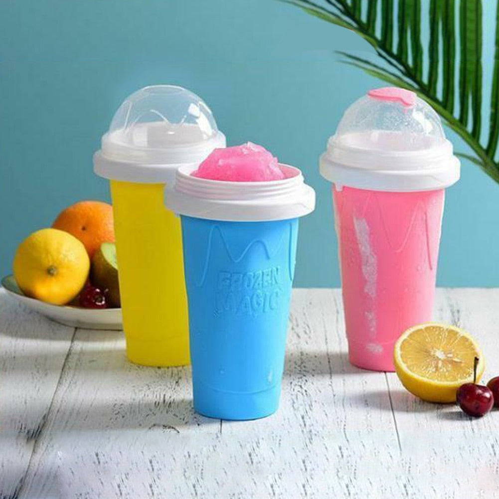 Slushy Slush Reusable Ice Maker Cup - Free Recipe Book