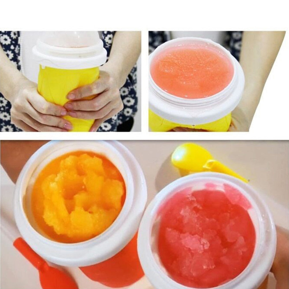 Slushy Slush Reusable Ice Maker Cup - Free Recipe Book