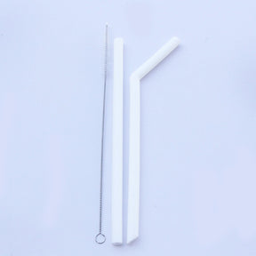 Reusable Silicone Straws Set