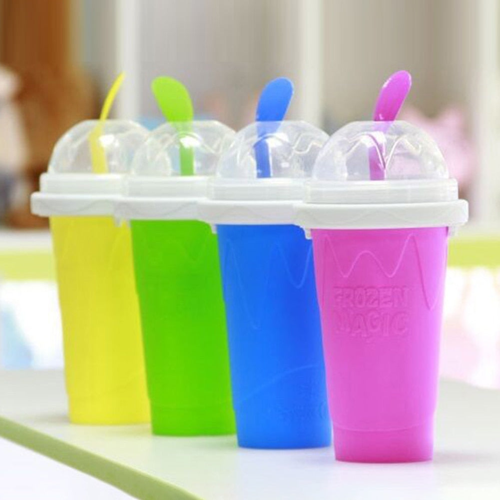 Slushy Slush Reusable Ice Maker Cup - Free Recipe Book