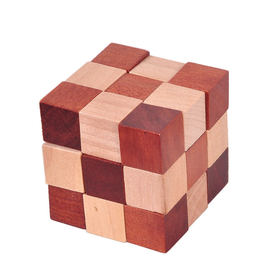 3D Puzzle Wooden Interlocking Puzzles Game Set