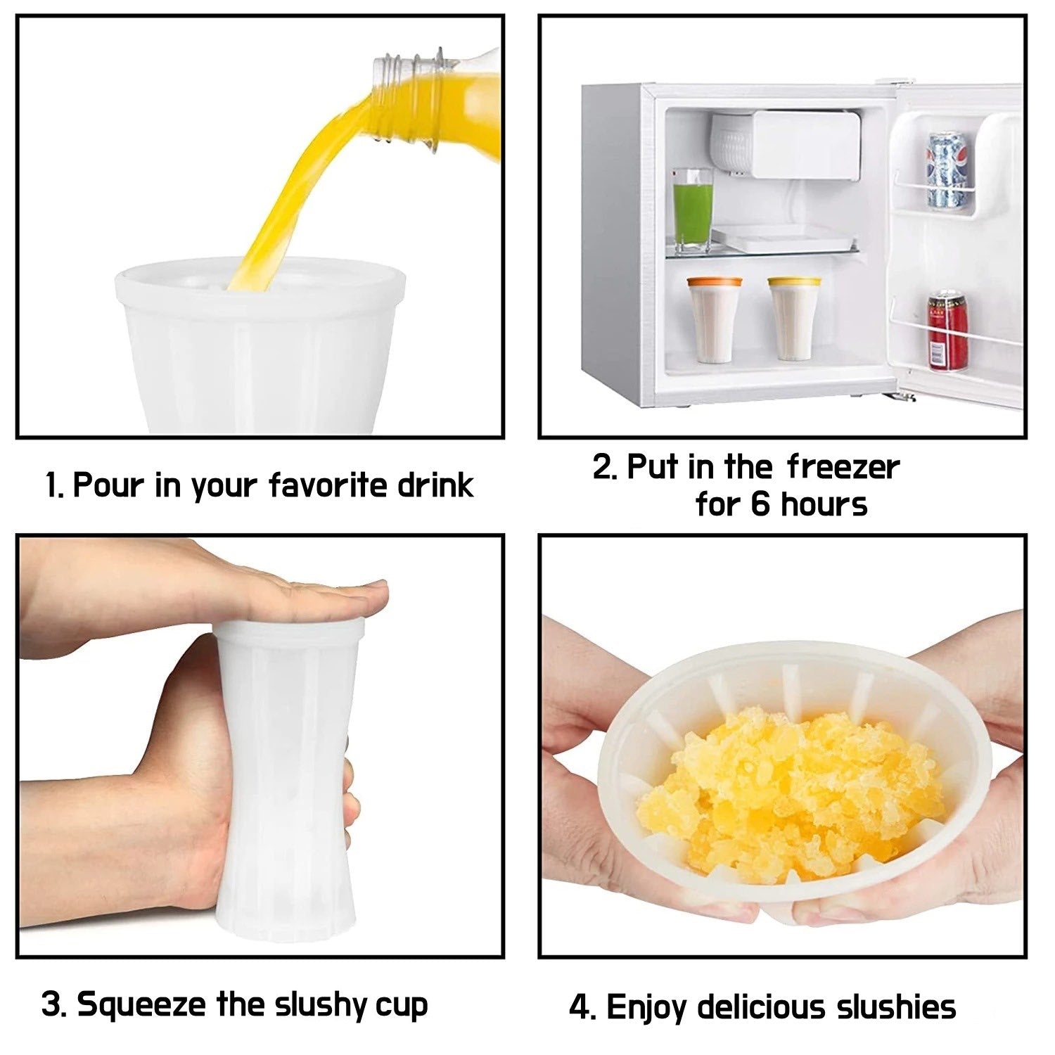 Slushie Slush Cup Ice Drink Maker - Free Recipe Book